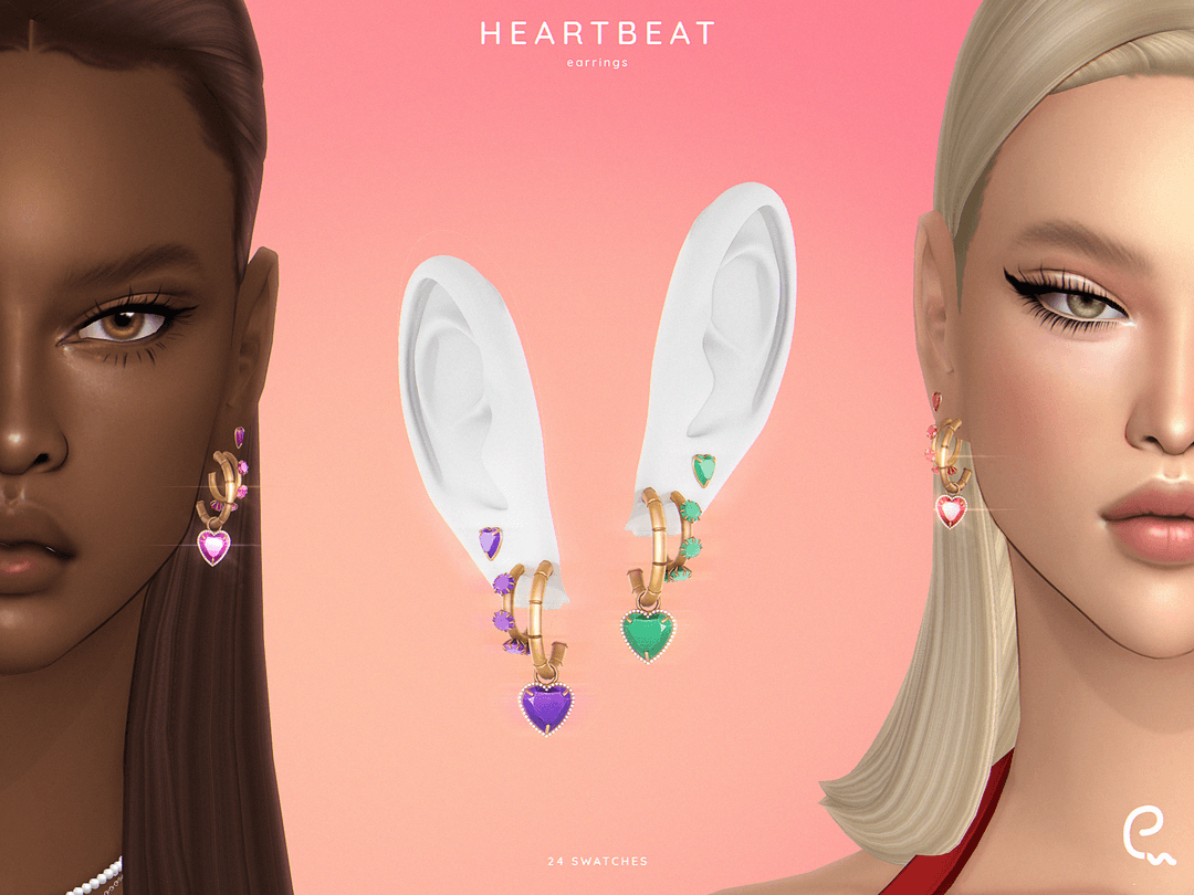 Серьги Heartbeat Earrings
